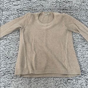 Madewell crew neck tan sweater size S